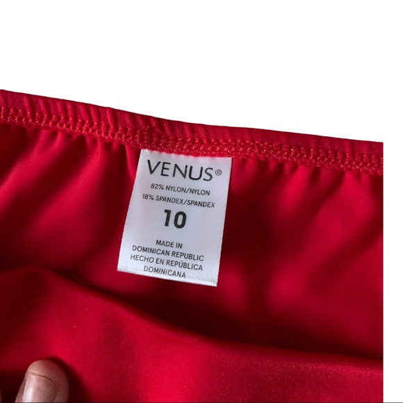 Venus Cheeky Red & Gold Bikini Bottoms - Picture 4 of 6